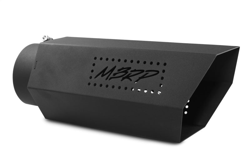 MBRP Universal Hex Tip 5in Inlet 16in length w/o Logo - Black Coated Tips MBRP