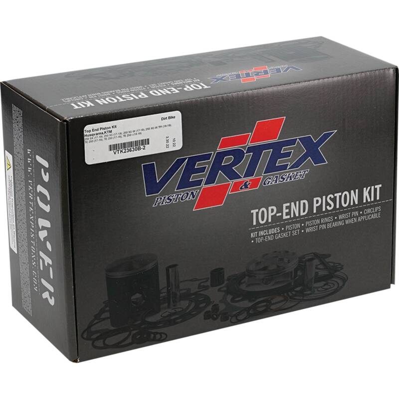 Vertex Pistons 17-22 250 SX/17-19 250 XC/20-22 250 XC TPI Top End Piston Kit Piston Sets - Powersports Vertex Pistons