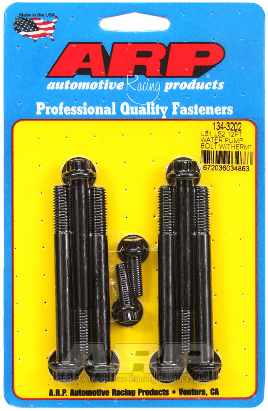 ARP LS1 LS2 12pt Water Pump Bolts w/ Thermostat Housing Bolts Kit Hardware Kits - Other ARP