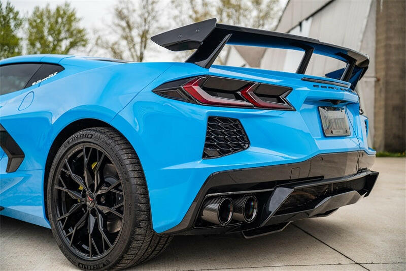Corsa 20-25 Chevrolet Corvette C8 RWD 3in Valved Cat-Back w/AFM w/4.5in Carbon Fiber Black PVD Tips Catback CORSA Performance