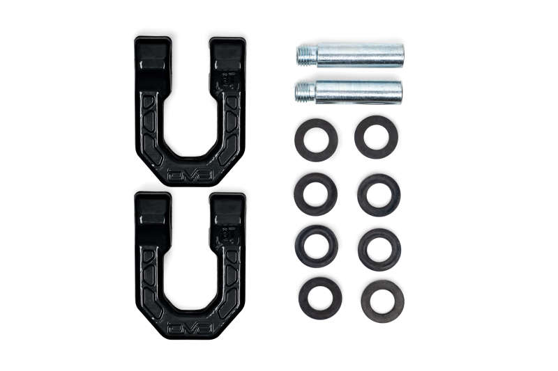 DV8 Offroad Elite Series D-Ring Shackles - Pair (Black) Bumper Accessories DV8 Offroad