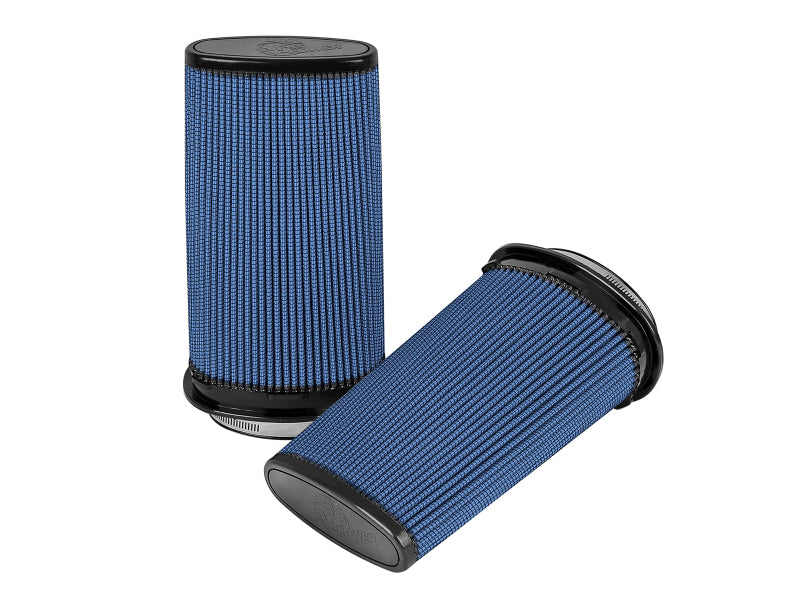 aFe Momentum Replac Air Filter w/Pro 5R Media (Pair) 5x2.25in F/6.25x3.75in B/5.25x2.25in T/11in H Air Filters - Drop In aFe