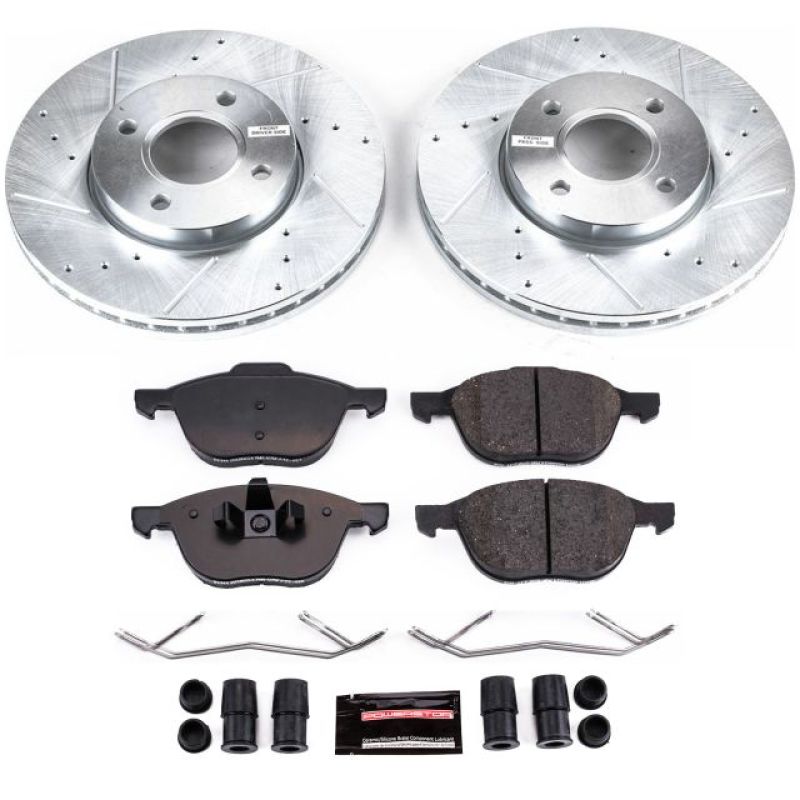Power Stop 05-07 Ford Focus Front Z23 Evolution Sport Brake Kit Brake Kits - Performance D&S PowerStop