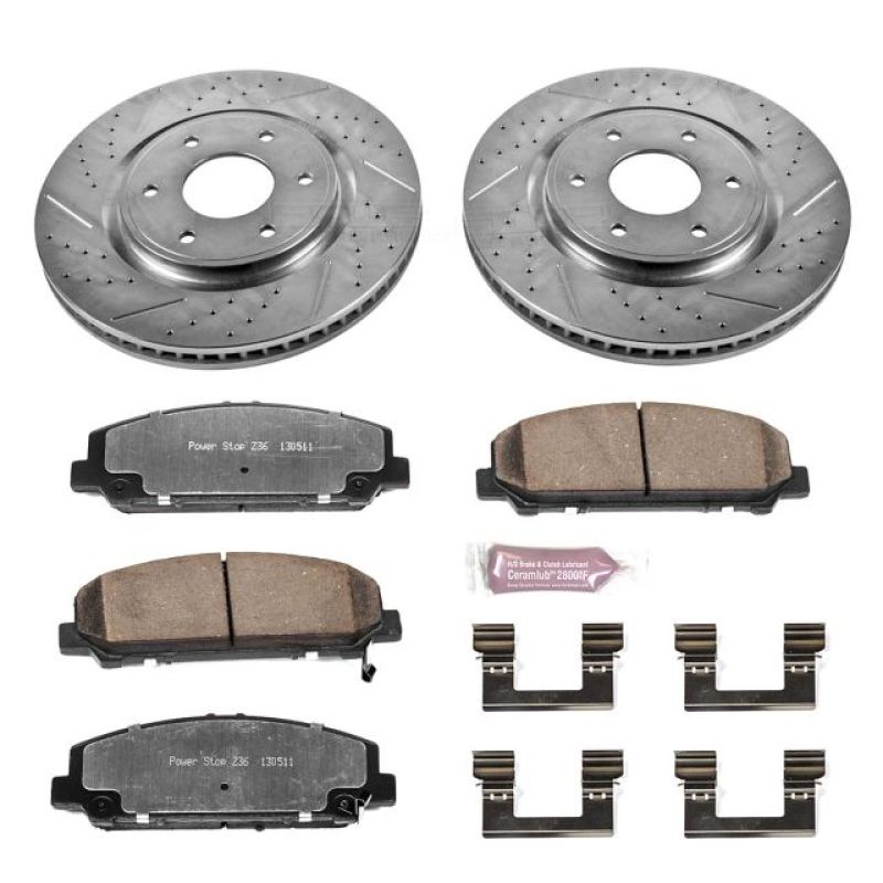 Power Stop 06-07 Infiniti QX56 Front Z36 Truck & Tow Brake Kit Brake Kits - Performance D&S PowerStop