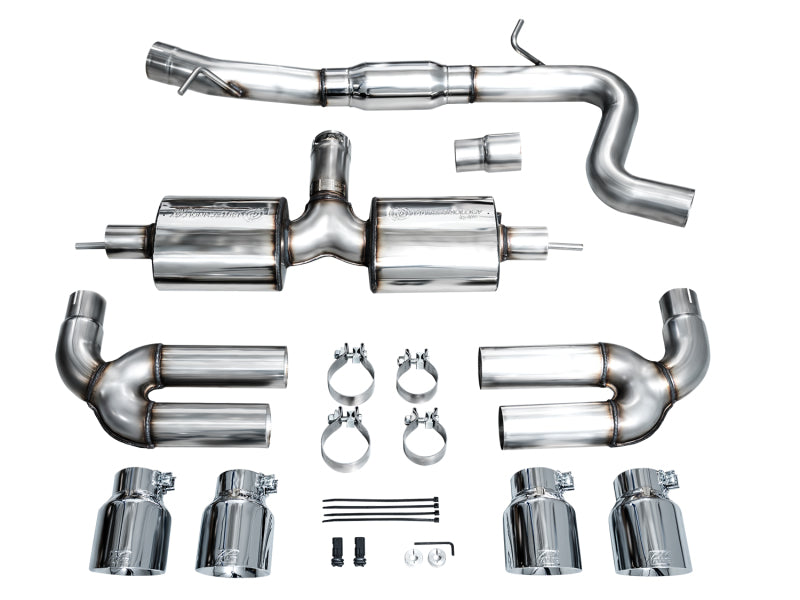 AWE 22-24 Audi 8Y S3 Touring Edition Exhaust - Chrome Silver Tips Catback AWE Tuning