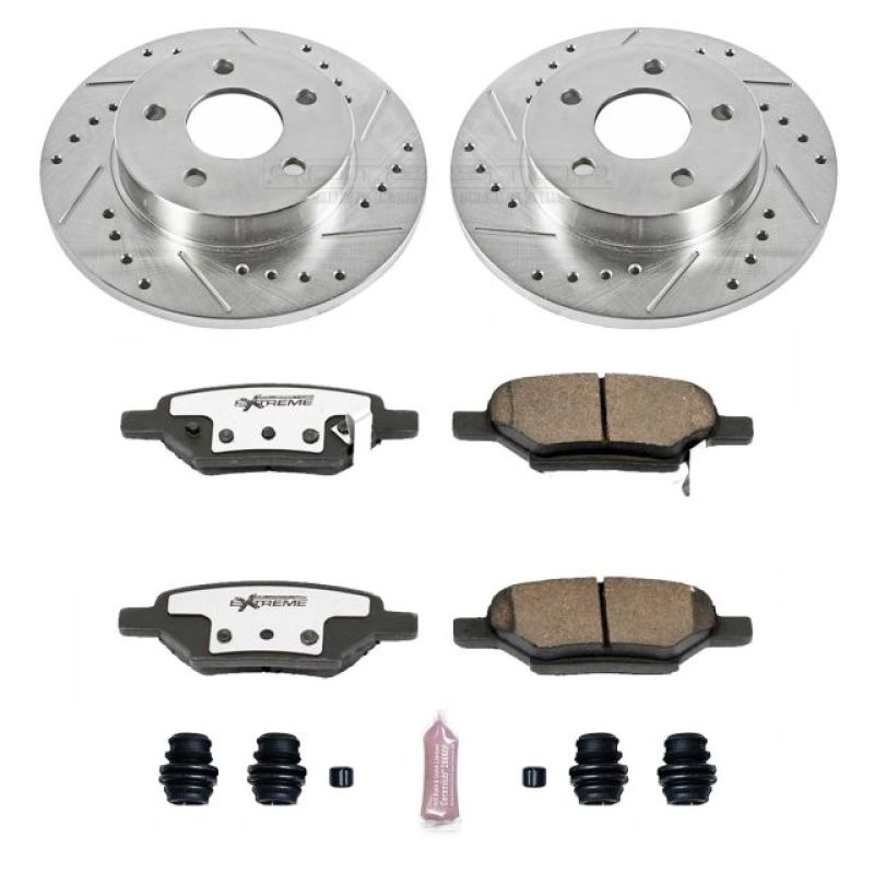 Power Stop 04-08 Chevrolet Malibu Front Z26 Street Warrior Brake Kit Brake Kits - Performance D&S PowerStop