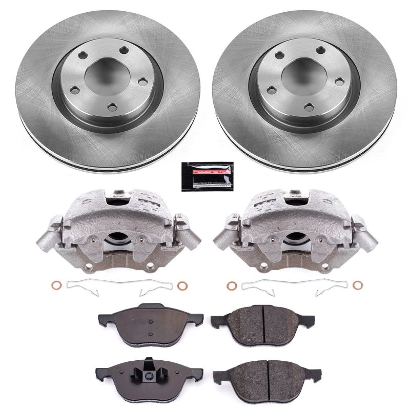 Power Stop 04-13 Mazda 3 Front Autospecialty Brake Kit w/Calipers Brake Kits - OE PowerStop