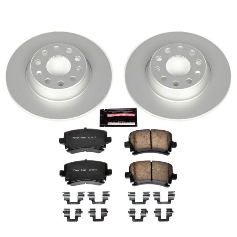 Power Stop 06-09 Audi A3 Rear Z23 Evolution Sport Coated Brake Kit Brake Kits - Performance D&S PowerStop