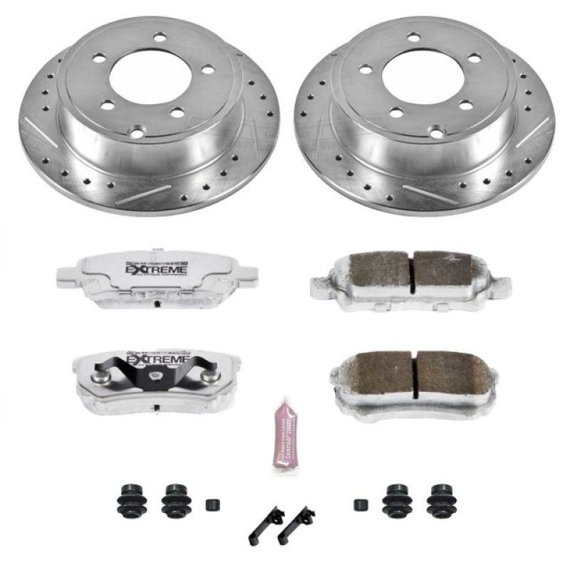 Power Stop 11-14 Chrysler 200 Rear Z26 Street Warrior Brake Kit Brake Kits - Performance D&S PowerStop