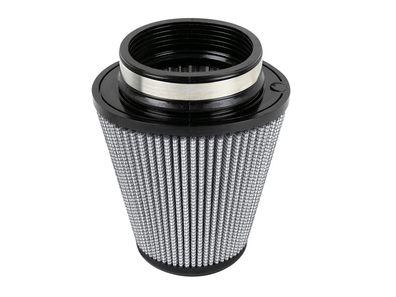 aFe Magnum FORCE Intake Rplcmnt Air Filter 3-1/2 IN F x (5-3/4x5) IN B x 3-1/2 IN T x 6 IN H Air Filters - Universal Fit aFe