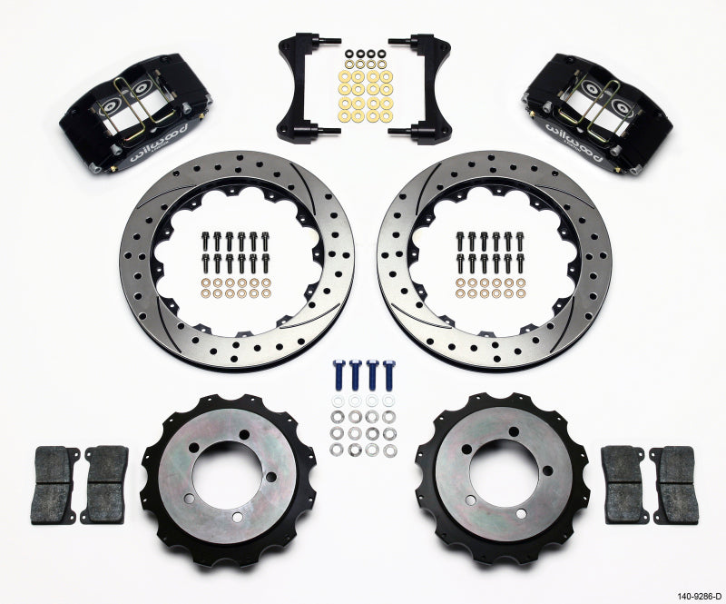 Wilwood Dynapro Radial Rear Kit 13.00in Drilled Mitsubishi EVO VIII Big Brake Kits Wilwood