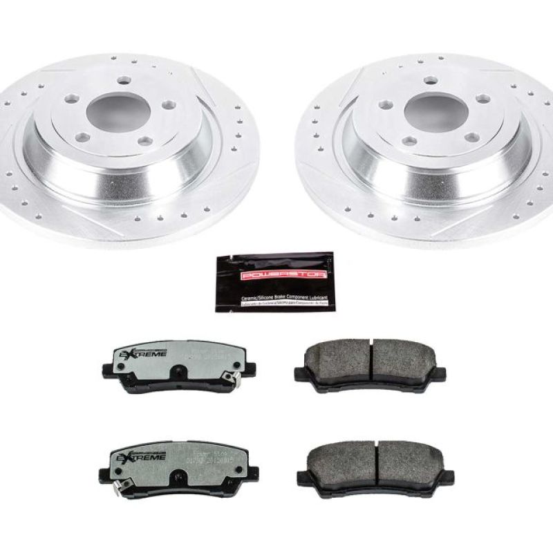 Power Stop 15-19 Ford Mustang Rear Z26 Street Warrior Brake Kit Brake Kits - Performance D&S PowerStop