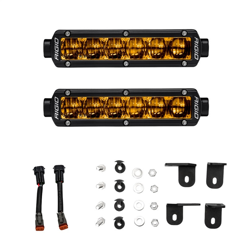Rigid Industries 2022+ Toyota Tundra 6in SR-Series Selective Yellow Fog Light Kit Light Mounts Rigid Industries