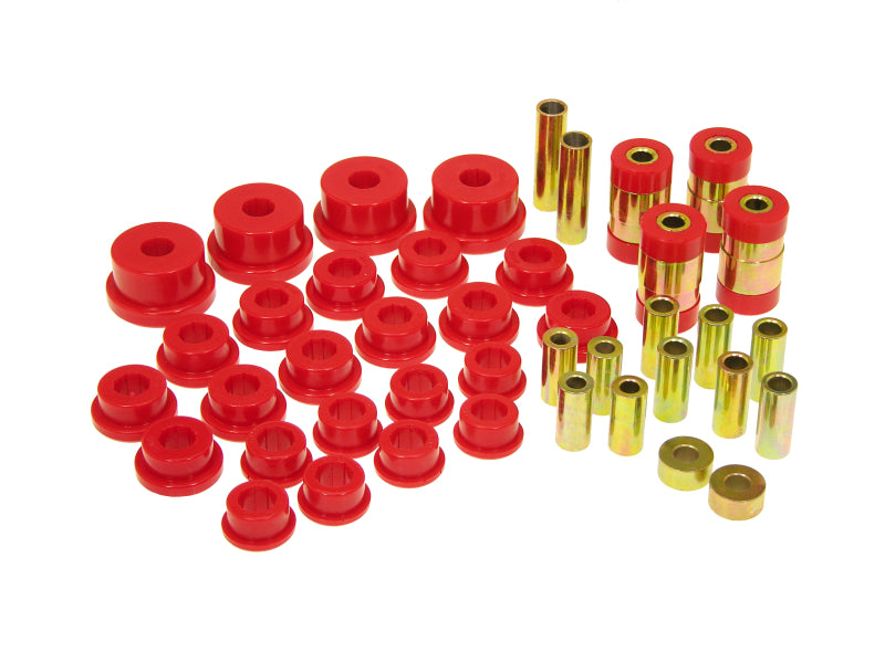 Prothane 95-99 Mitsubishi Eclipse Rear Upper/Lower Control Arm Bushings - Red Bushing Kits Prothane