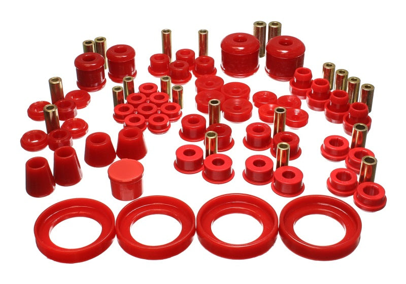 Energy Suspension 97-01 Honda Prelude (Type SH only) Red Hyper-Flex Master Bushing Set Bushing Kits Energy Suspension