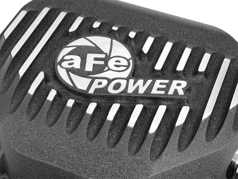 AFE Rear Differential Cover (Black Machined; Pro Series); Dodge/RAM 94-14 Corporate 9.25 (12-Bolt) Diff Covers aFe