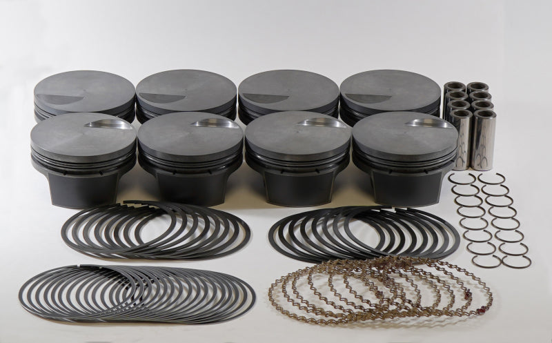 Mahle MS Piston Set BBC Mar 509ci 4.50in Bore 4in Stroke 6.135in Rod 0.990 Pin -3cc 9.0 CR Set of 8 Piston Sets - Forged - 8cyl Mahle