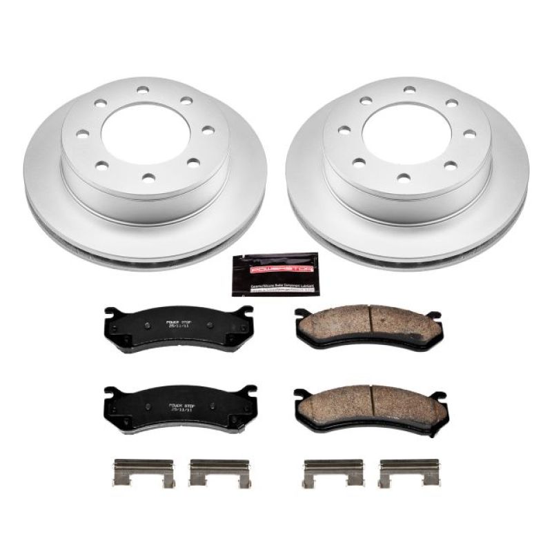 Power Stop 01-03 Chevrolet Silverado 1500 HD Rear Z17 Evolution Geomet Coated Brake Kit Brake Kits - Performance Blank PowerStop