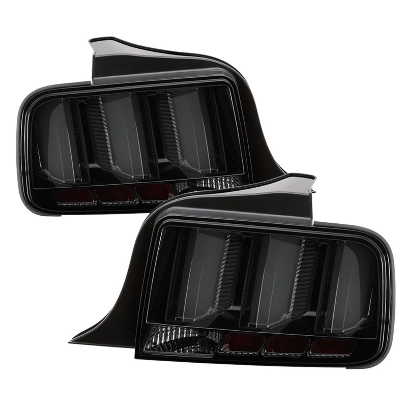 Spyder 05-09 Ford Mustang (White Light Bar) LED Tail Lights - Smoke ALT-YD-FM05V3-LED-SM Tail Lights SPYDER