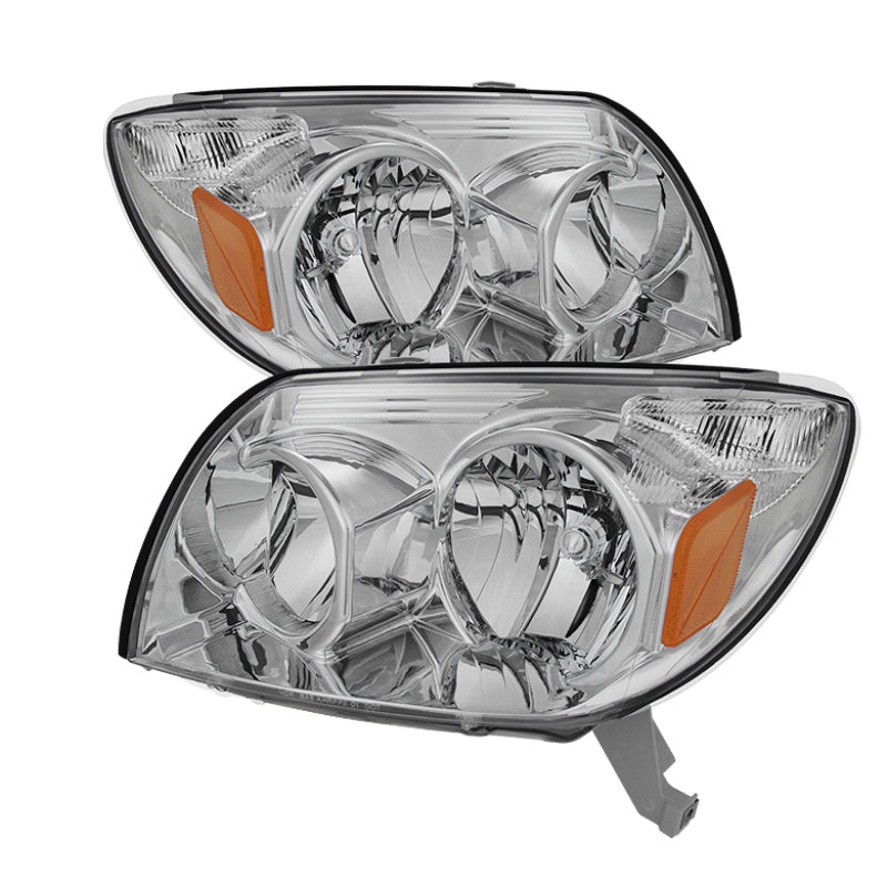 xTune Toyota 4Runner 03-05 Crystal Headlights Chrome HD-JH-T4R03-AM-C Headlights SPYDER