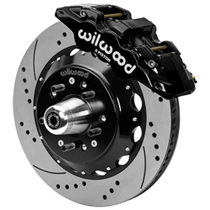 Wilwood Aero6R/ST Front Big Brake Kit 14in D/S Black Powder Coat 79-88 Chevrolet Monte Carlo Big Brake Kits Wilwood