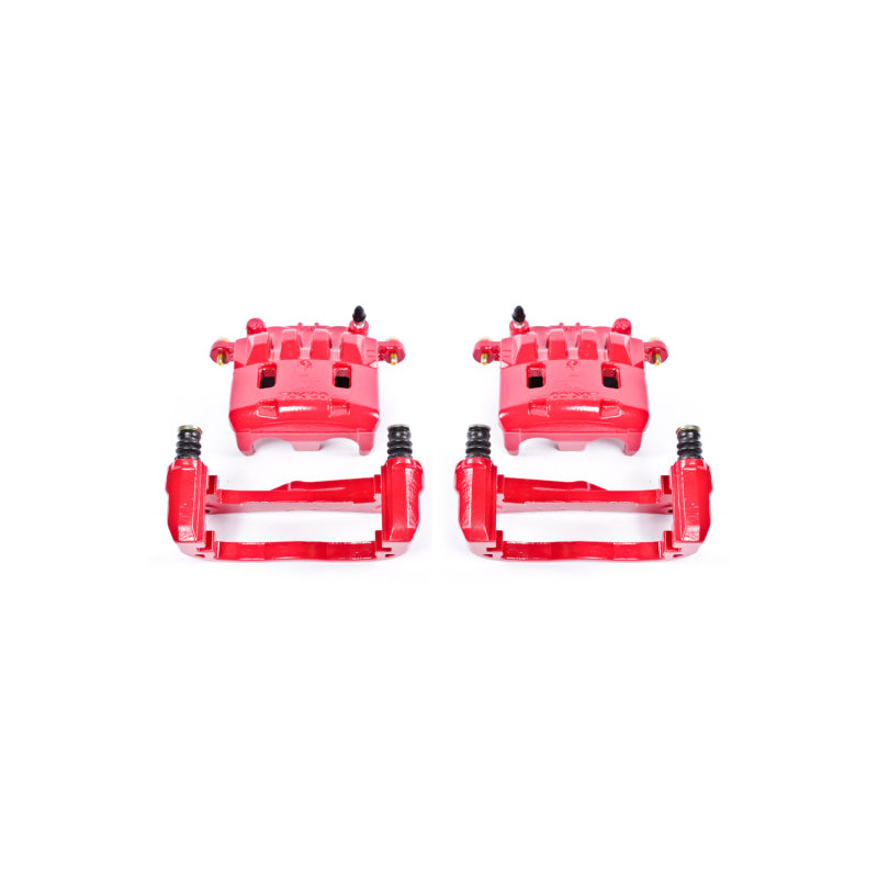 Power Stop 05-06 Saab 9-2X Front Red Calipers w/Brackets - Pair Brake Calipers - Perf PowerStop