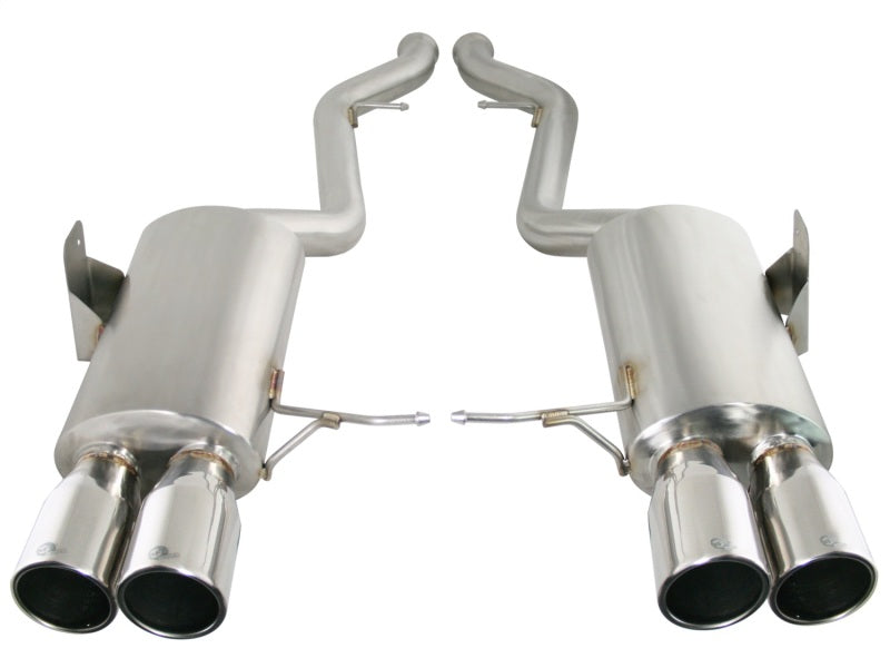 aFe MACHForce XP Exhaust Cat-Back 2.5in Dia SS-304 Polished Tips 07-13 BMW M3 (E92/93) V8 4.0L Catback aFe