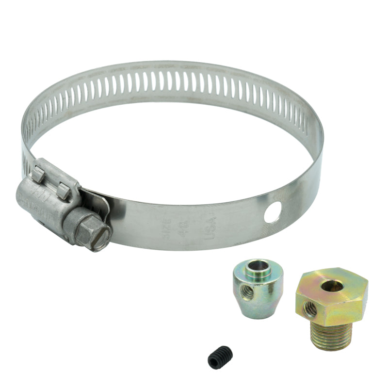 Autometer Thermocouple Fitting Kit 1/8in NPT Male w/ Set Screw and Band Clamp Gauges AutoMeter