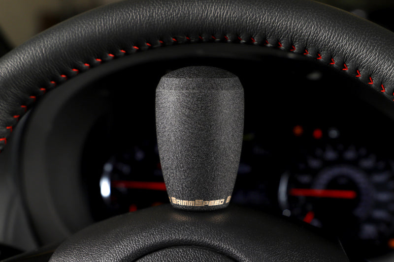GrimmSpeed Shift Knob Stainless Steel - Subaru 5 Speed and 6 Speed Manual Transmission - Black Shift Knobs GrimmSpeed