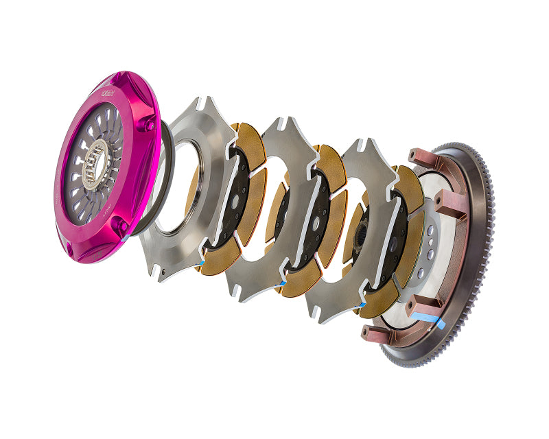 Exedy 1996-1996 Mitsubishi Lancer Evolution IV L4 Hyper Triple Cerametallic Clutch Rigid Pull Type Clutch Kits - Multi Exedy