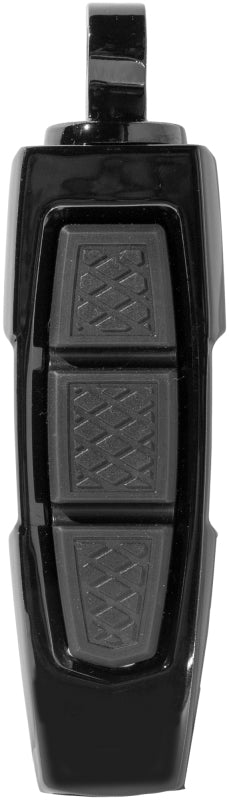 Kuryakyn Enygma Pegs With Adapter- Gloss Black Footpegs Kuryakyn