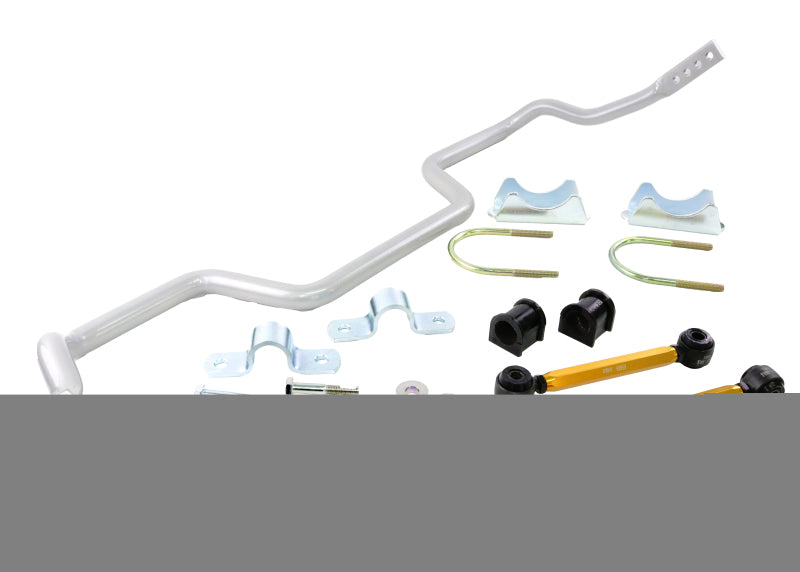 Whiteline 05+ Ford Mustang Coupe 8 cyl (Inc Shelby GT / GT500) Rear 27mm Heavy Duty Adj Swaybar Sway Bars Whiteline