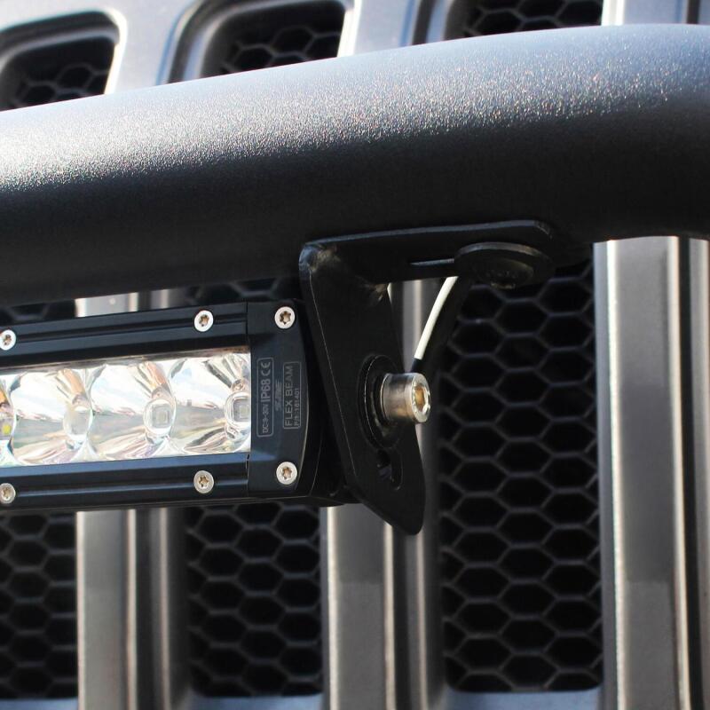 Westin 07-18 Jeep Wrangler JK / 18-22 Jeep Wrangler JL WJ2 LED Brackets - Tex. Blk Bumpers - Steel Westin