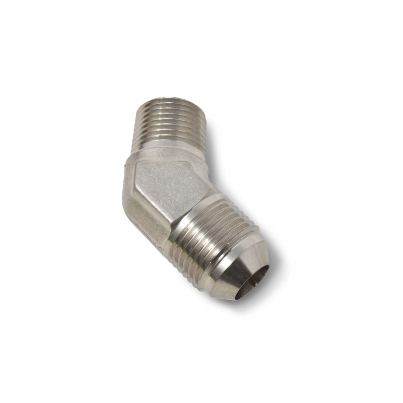 Russell Performance -8 AN to 3/8in NPT 45 Degree Flare to Pipe Adapter Fittings Russell