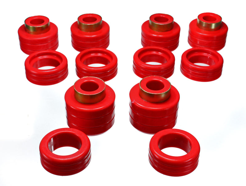 Energy Suspension Chevy Pickup 2&4Wd Body Mounts - Red Bushing Kits Energy Suspension