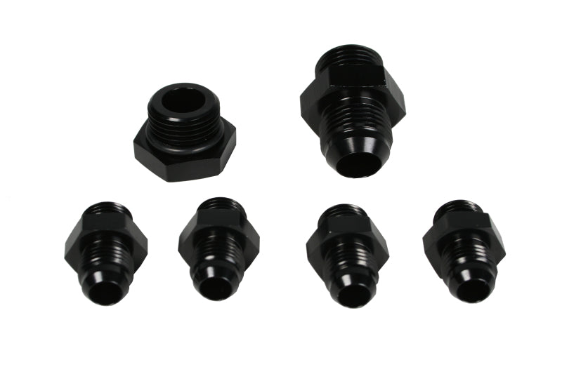 Aeromotive A4 Regulator Fitting Kit (for two (2) carbs) (4) AN-06/(1) AN-10/(1) AN-10 Plug) Fittings Aeromotive