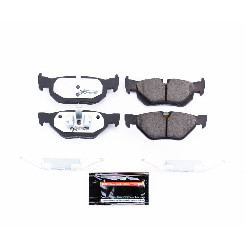 Power Stop 07-09 BMW 323i Rear Z26 Extreme Street Brake Pads w/Hardware Brake Pads - Performance PowerStop