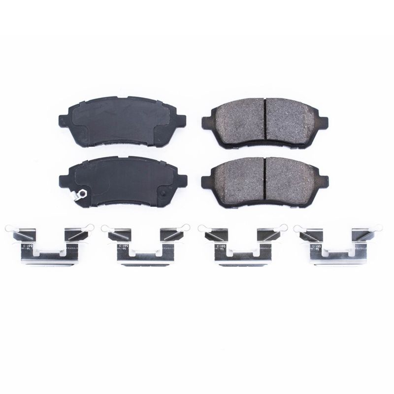 Power Stop 11-14 Mazda 2 Front Z17 Evolution Ceramic Brake Pads w/Hardware Brake Pads - OE PowerStop