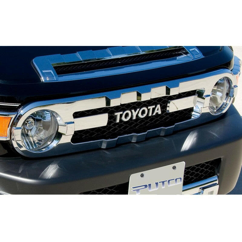 Putco 07-14 Toyota FJ Cruiser Chrome Trim Grille Covers Grille Guards Putco