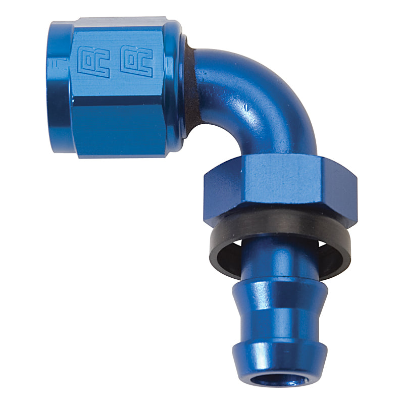 Russell Performance -10 AN Twist-Lok 90 Degree Hose End (Blue) Fittings Russell