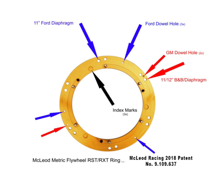 McLeod Racing RST HD Twin - Metric Ring - 97-15 GM LS - 01.5-17 Mustang 4.6/5.0L - 1-1/8 x 26 Spline Clutch Kits - Multi McLeod Racing