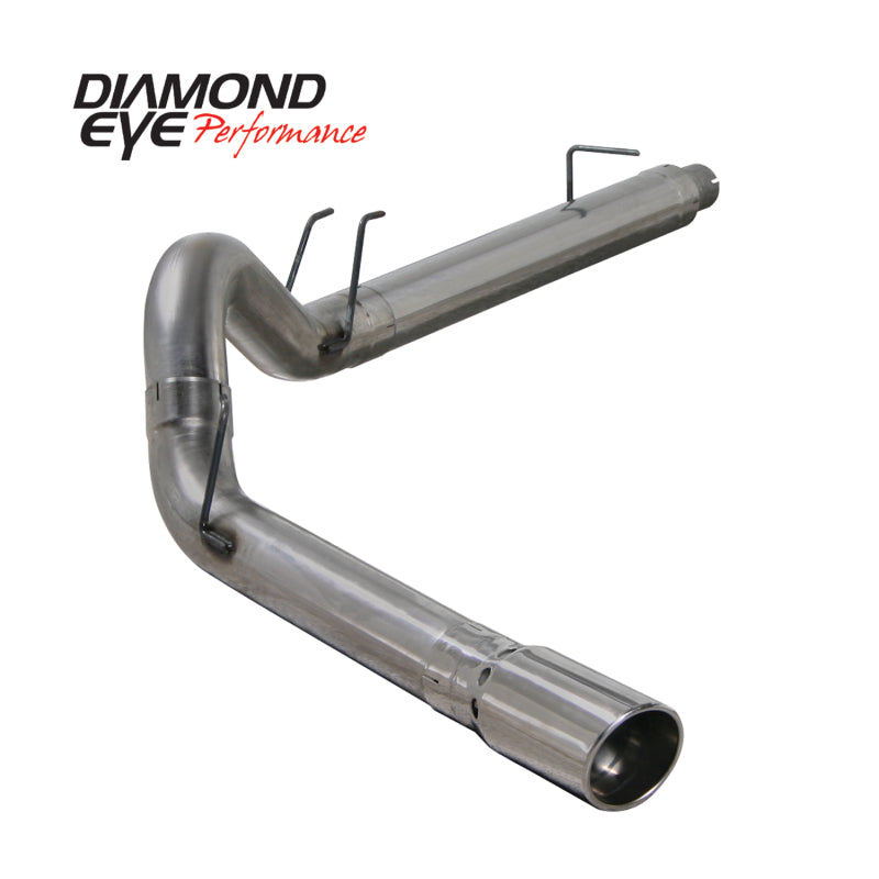 Diamond Eye KIT 5in DPF-BACK Single SS 08-09 6 4L F250-F350 PCKGD BX46X14X14OD EL-PL DPF Back Diamond Eye Performance