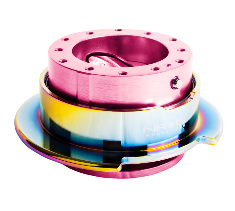 NRG Quick Release Gen 2.5 - Pink Body / Neochrome Ring Quick Release Adapters NRG