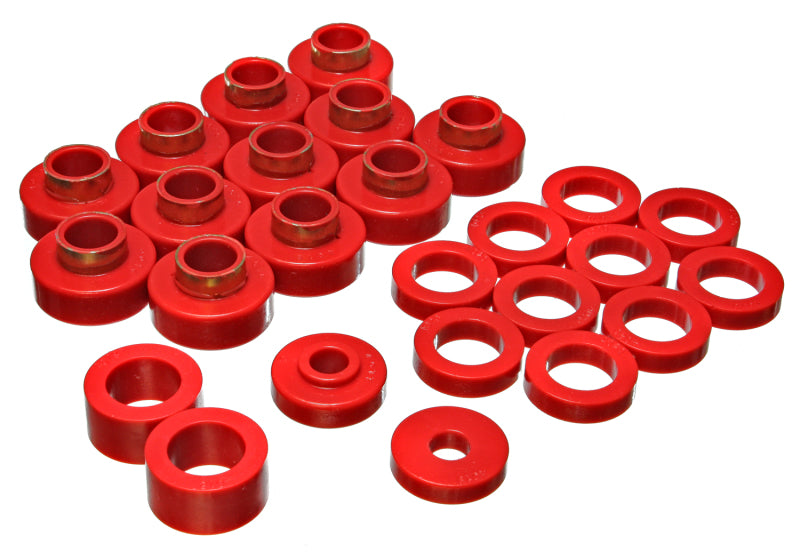 Energy Suspension Cj-8 Scrambler Body Mount - Red Bushing Kits Energy Suspension