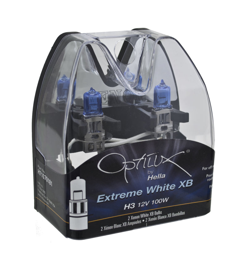 Hella Optilux H3 12V / 100W Xenon White XB Light Bulb Bulbs Hella