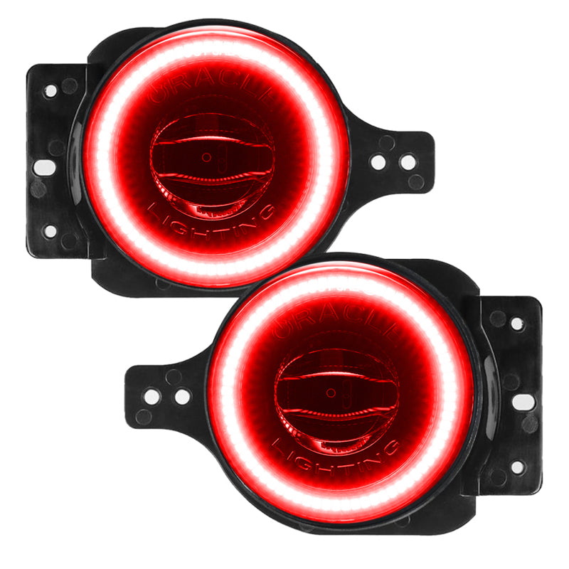 Oracle Jeep Wrangler JL/Gladiator JT Sport High Performance W LED Fog Lights - Red Fog Lights ORACLE Lighting