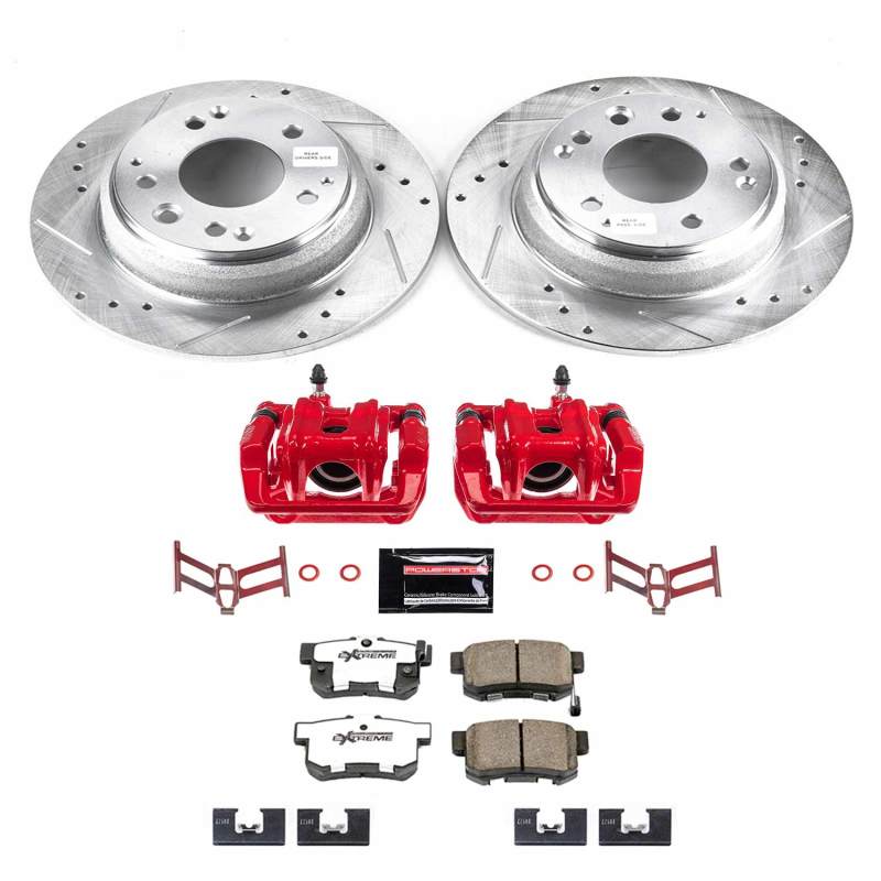 Power Stop 96-98 Acura RL Rear Z26 Street Warrior Brake Kit w/Calipers Brake Kits - Performance D&S PowerStop