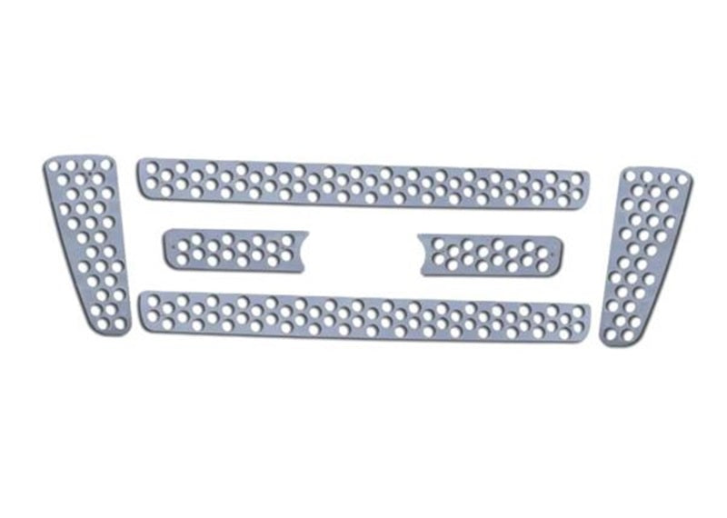 Putco 04-08 Ford F-150 (Bar Grille) w/ Logo CutOut (6-pcs / Does not Cover Bumper) Punch SS Grilles Grilles Putco