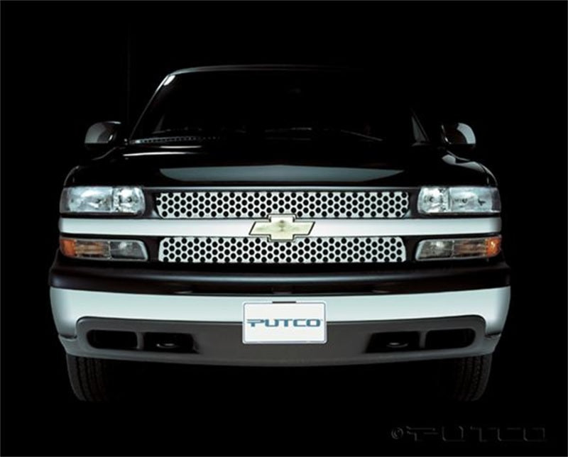 Putco 01-02 Chevrolet Silverado LD Punch Stainless Steel Grilles Grilles Putco