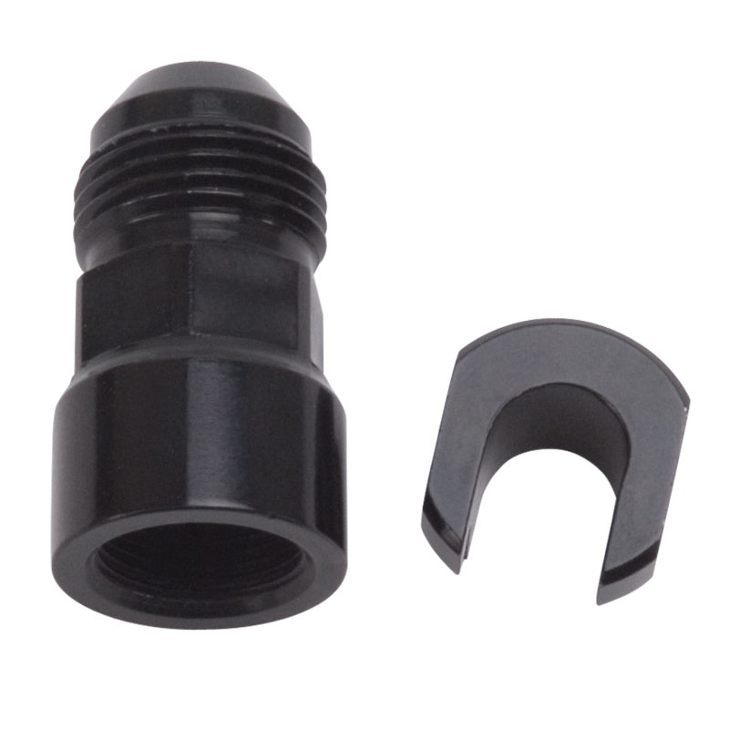 Russell Performance -8AN Male to 3/8in SAE Quick-Disconnect Female (Black Single) Fittings Russell